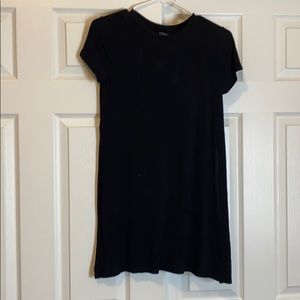 Plain Black Tee Dress